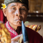 Портрет на индонезийски музикант, остров Бали