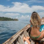 Woman in boat - Phi Phi trip